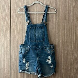 Jean Short Overalls